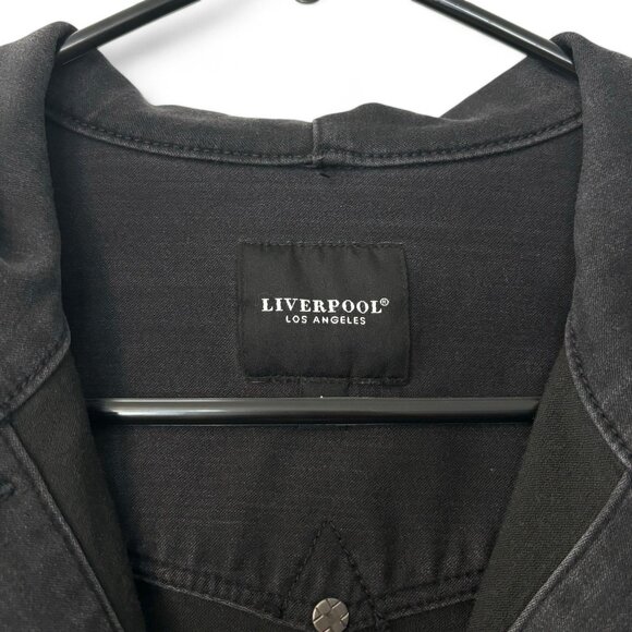 NWOT! Liverpool Los Angeles Black Denim Jacket - Picture 9 of 9